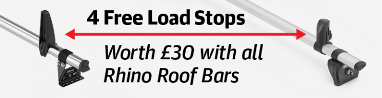 Free Load Stops with all Rhino Roof Bars