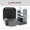 Ford Transit Custom 2013 on L1H1 - Rhino MR4 1 Bay Internal Van Racking Ford Transit Custom 2013 on SWB (L1H1)