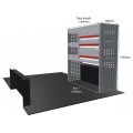 Ford Transit Custom 2013 on L2H1 - Rhino MR4 1 Bay Van Racking with Drawer Unit
