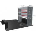 Renault Trafic 2014 on L1H1 - Rhino MR4 1 Bay Van Racking with Drawer Unit