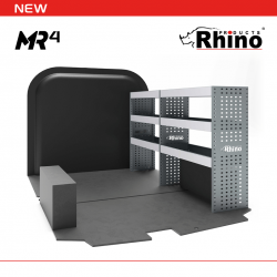 Renault Trafic 2014 on L1H1 - Rhino MR4 2 Bay Internal Van Racking