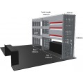 Renault Trafic 2014 on L1H1 - Rhino MR4 2 Bay Van Racking with Drawer Unit