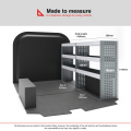 Renault Trafic 2014 on L1H1 - Rhino MR4 2 Bay Internal Van Racking