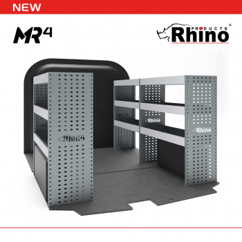 Renault Trafic 2014 on L1H1 - Rhino MR4 3 Bay Internal Van Racking
