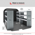 Renault Trafic 2014 on L1H1 - Rhino MR4 3 Bay Internal Van Racking