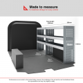 Nissan NV300 (Primastar) 2016 on L2H1 - Rhino MR4 2 Bay Internal Van Racking