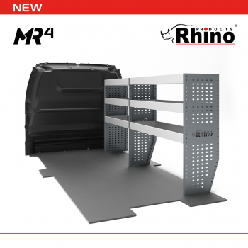 Fiat Scudo 2022 on L2H1 - Rhino MR4 2 Bay Internal Van Racking