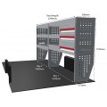 Fiat Scudo 2022 on L2 - Rhino MR4 2 Bay Van Racking with Drawer Unit