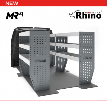 Fiat Scudo 2022 on L2H1 - Rhino MR4 3 Bay Internal Van Racking