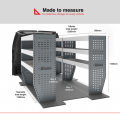 Fiat Scudo 2022 on L2H1 - Rhino MR4 3 Bay Internal Van Racking