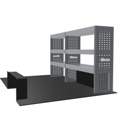 Nissan NV400 (Interstar) 2010-2023 L1H1 FWD - Rhino MR4 2 Bay Internal Van Racking