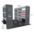 Nissan NV400 (Interstar) 2010-2023 L1H1 FWD - Rhino MR4 3 Bay Van Racking with Drawer Unit