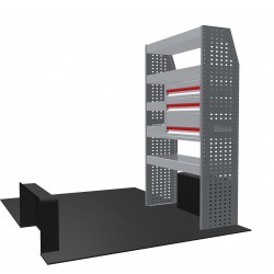 Nissan NV400 (Interstar) 2010-2023 L1H2 FWD - Rhino MR4 1 Bay Van Racking with Drawer Unit