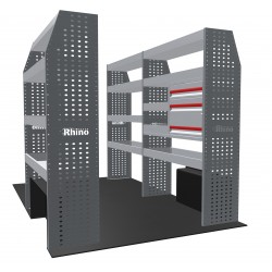 Nissan NV400 (Interstar) 2010-2023 L2H2 FWD - Rhino MR4 3 Bay Van Racking with Drawer Unit