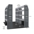 Vauxhall Movano 2010-2021 L2H2 FWD - Rhino MR4 3 Bay Internal Van Racking