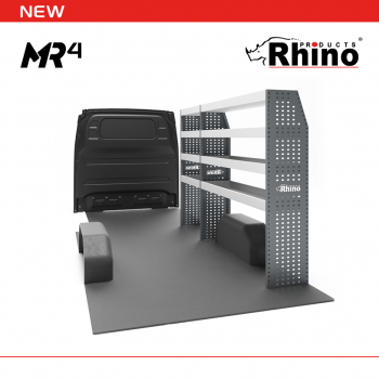 Nissan NV400 (Interstar) 2010 on L3H2 - Rhino MR4 2 Bay Internal Van Racking LWB High Roof L3 H2