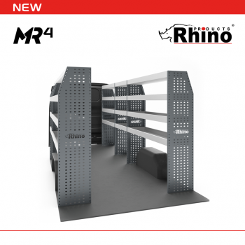 Nissan NV400 (Interstar) 2010 on L3H2 - Rhino MR4 5 Bay Internal Van Racking LWB High Roof L3 H2