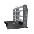Renault Master 2010 on L3H2 - Rhino MR4 2 Bay Internal Van Racking