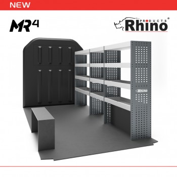 Ford Transit 2014 on L4 RWD - Rhino MR4 3 Bay Internal Van Racking