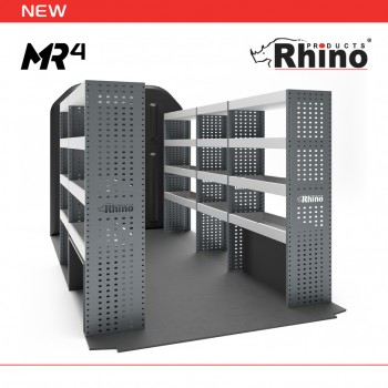 Ford Transit 2014 on L4 RWD - Rhino MR4 5 Bay Internal Van Racking