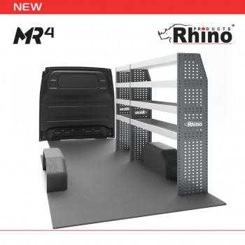 Mercedes Sprinter 2018 on L1H2 FWD - Rhino MR4 2 Bay Internal Van Racking