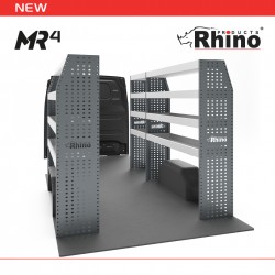 VW Crafter 2006-2017 L1H2 FWD - Rhino MR4 3 Bay Internal Van Racking