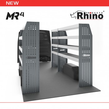 Mercedes Sprinter 2018 on L1H2 FWD - Rhino MR4 3 Bay Internal Van Racking