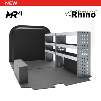 Mercedes Sprinter 2018 on L2H1 FWD/RWD - Rhino MR4 2 Bay Internal Van Racking