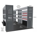 Mercedes Sprinter 2018 on L2H1 FWD/RWD - Rhino MR4 3 Bay Van Racking with Drawer Unit