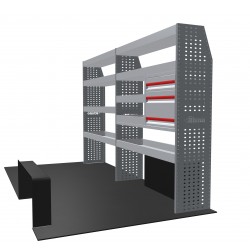 Mercedes Sprinter 2018 on L2H2 FWD/RWD - Rhino MR4 2 Bay Van Racking with Drawer Unit