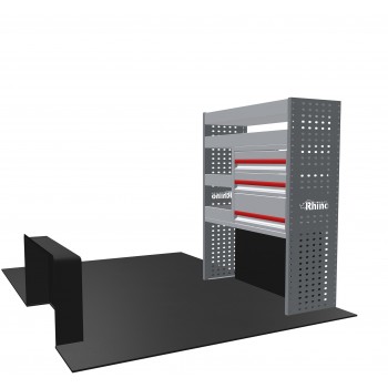 Citroen Relay 2006 on L1H1  - Rhino MR4 1 Bay Van Racking with Drawer Unit