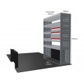 Vauxhall Movano 2021 on L2H2  - Rhino MR4 1 Bay Van Racking with Drawer Unit