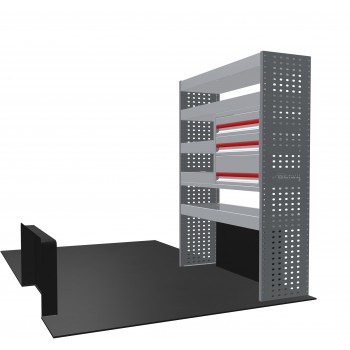 Vauxhall Movano 2021 on L2H2  - Rhino MR4 1 Bay Van Racking with Drawer Unit