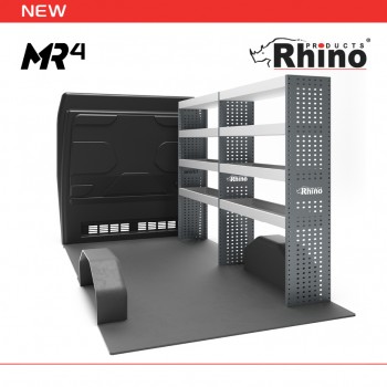 Citroen Relay 2006 on MWB High Roof (L2H2) - Rhino MR4 2 Bay Internal Van Racking