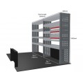 Citroen Relay 2006 on L2H2  - Rhino MR4 2 Bay Van Racking with Drawer Unit