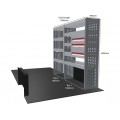 Fiat Ducato 2006 on L3H2  - Rhino MR4 2 Bay Van Racking with Drawer Unit