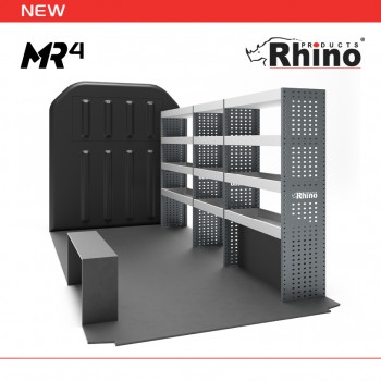 Peugeot Boxer 2006 on XLWB High Roof (L4H2) - Rhino MR4 3 Bay Internal Van Racking