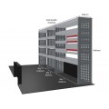 Citroen Relay 2006 on L4H2  - Rhino MR4 3 Bay Van Racking with Drawer Unit