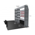 Citroen Relay 2006 on L4H3  - Rhino MR4 2 Bay Van Racking with Drawer Unit