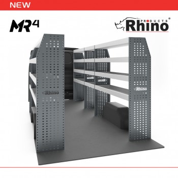 Vauxhall Movano 2021 on XLWB Extra High Roof (L4H3) - Rhino MR4 5 Bay Internal Van Racking