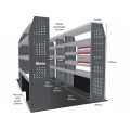 Fiat Ducato 2006 on L4H3  - Rhino MR4 5 Bay Van Racking with Drawer Unit