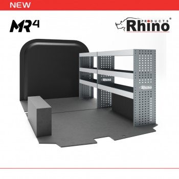 Mercedes Vito 2003 on LWB (L2H1) - Rhino MR4 2 Bay Internal Van Racking
