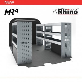 Mercedes Vito 2003 on LWB (L2H1) - Rhino MR4 3 Bay Internal Van Racking