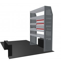 Volkswagen Crafter 2017 on L4H3  - Rhino MR4 5 Bay Van Racking with Drawer Unit