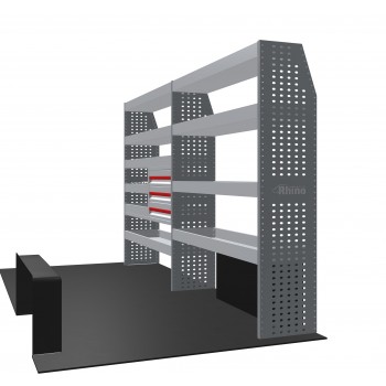 Iveco Daily 2014 on L3H2  - Rhino MR4 2 Bay Van Racking with Drawer Unit