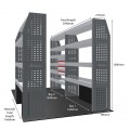 Iveco Daily 2014 on L3H2  - Rhino MR4 3 Bay Van Racking with Drawer Unit