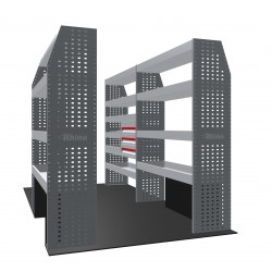Iveco Daily 2014 on L3H2  - Rhino MR4 3 Bay Van Racking with Drawer Unit