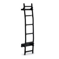Rhino 6 Step Van Ladder Black Rear Door Ladder for Ford Transit Custom 2013 - Dec 2023 - Easy Fit