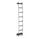 Rhino 8 Step Rear Door Ladder - Easy Fit With Pre Cut Custom Reinforcing Plates  LWB High Roof H3 L3
