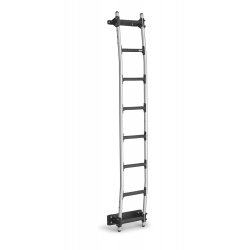 Rhino 8 Step Aluminium Rear Door Ladder - Easy Fit With Pre Cut Custom Reinforcing Plates